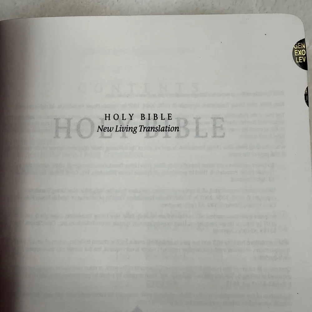 NLT Holy Bible Large‎ Print Compact Edition Brown Tan LeatherLike 9781414337593